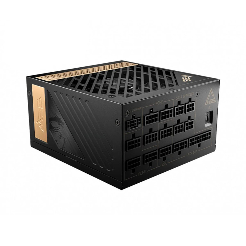 MSI MEG Ai1300P PCIE5 1300W Platinum ATX Fully Modular Power Supply - مزود طاقة